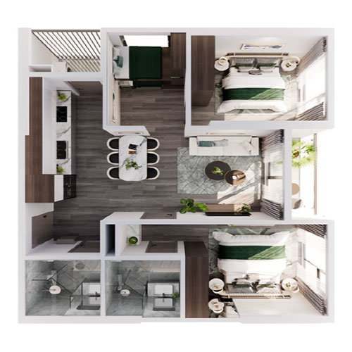 chính sách bán hàng The Cityon - căn hộ 2PN và 2PN+ – nhóm sản phẩm chủ lực